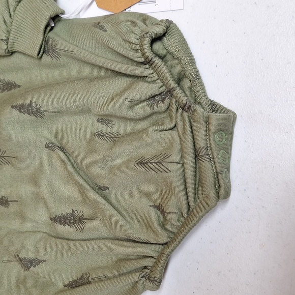 NEW! Grayson Collective Baby Bubble Long Sleeve Romper, Green - Picture 4 of 11